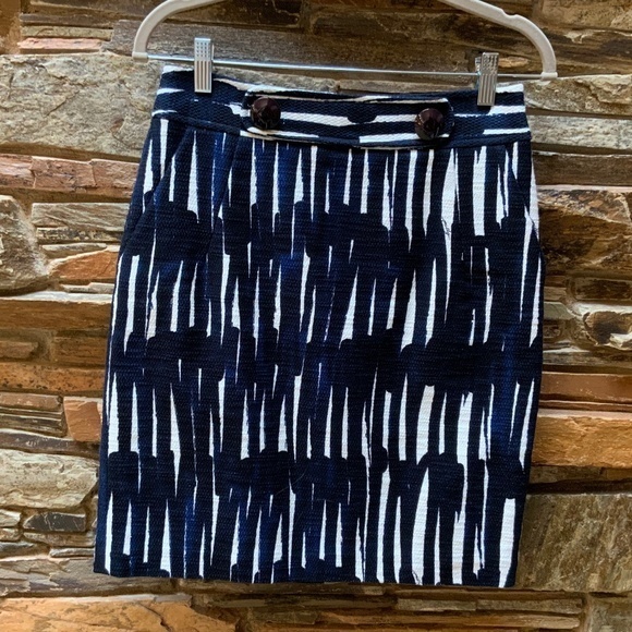 Milly Blue/White Mini Skirt NWOT (6) - Picture 1 of 6